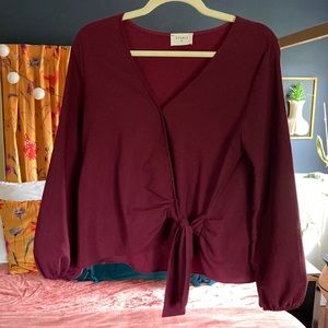 Maroon blouse